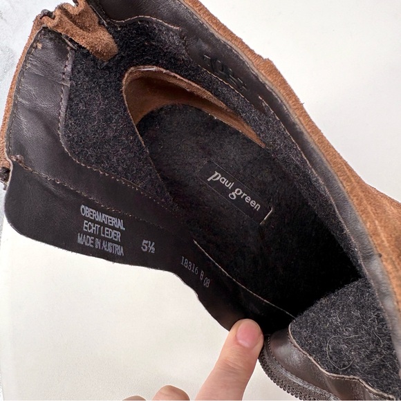 PAUL GREEN Jada Brown Suede Ankle Boots 8 - Picture 11 of 14